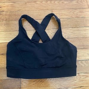 Lulu lemon black sports bra size 6